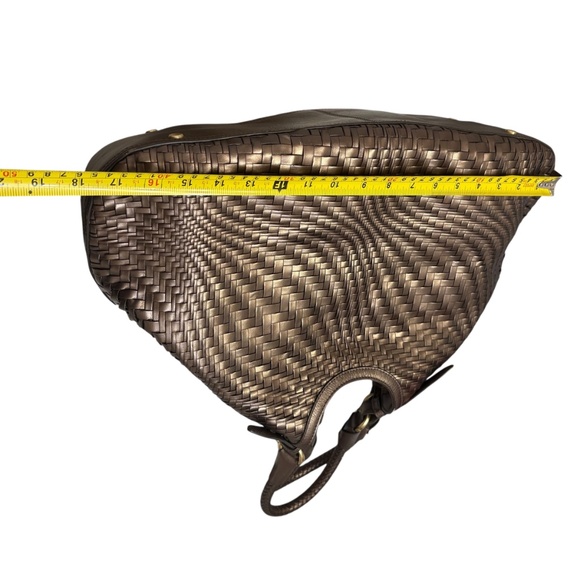 Cole Haan large Genevieve woven leather bag copper - Picture 13 of 15